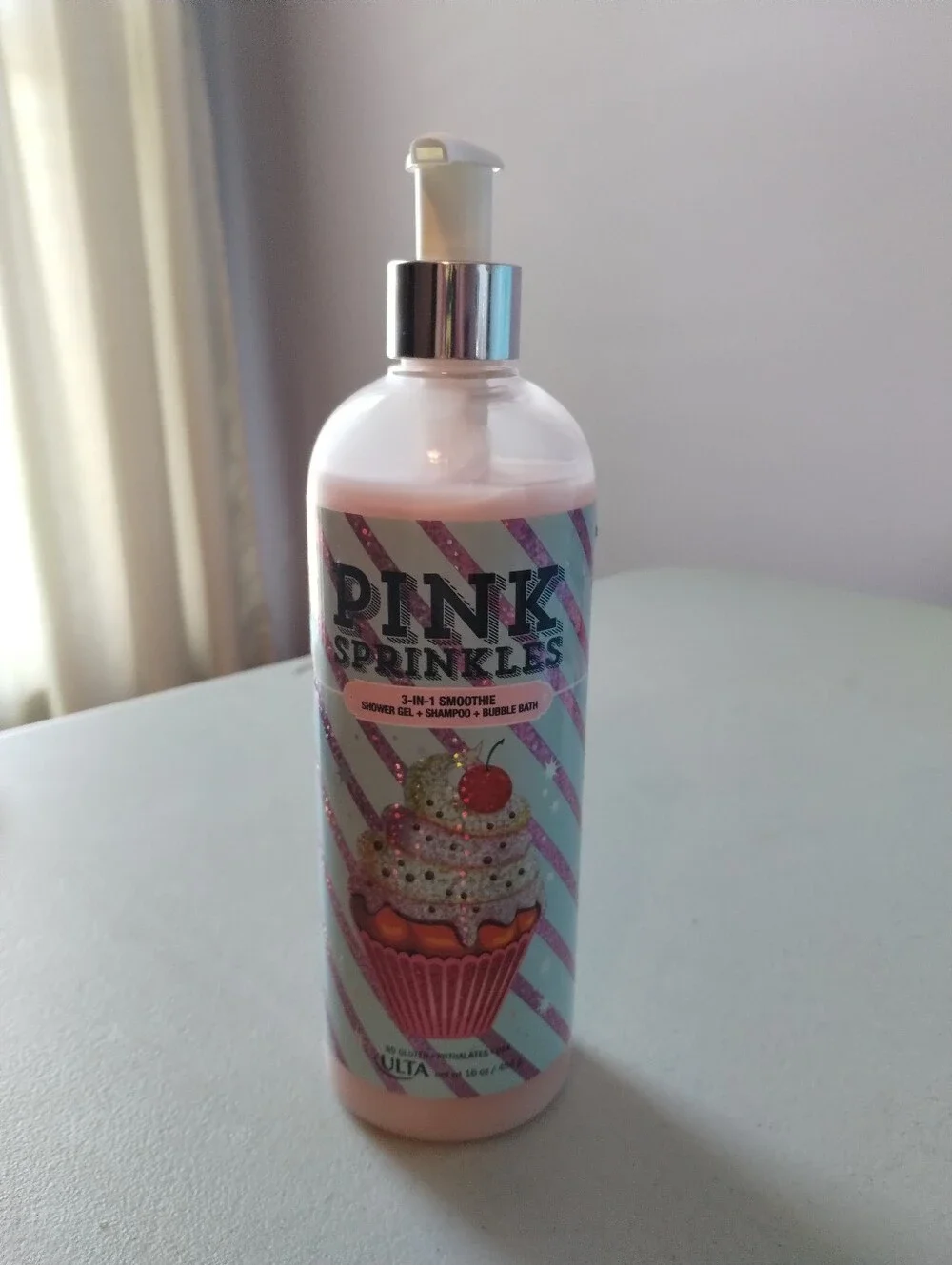 Ulta Beauty 3 In 1 Pink Sprinkles Smoothie Shower Gel Shampoo Bubble Bath NWT